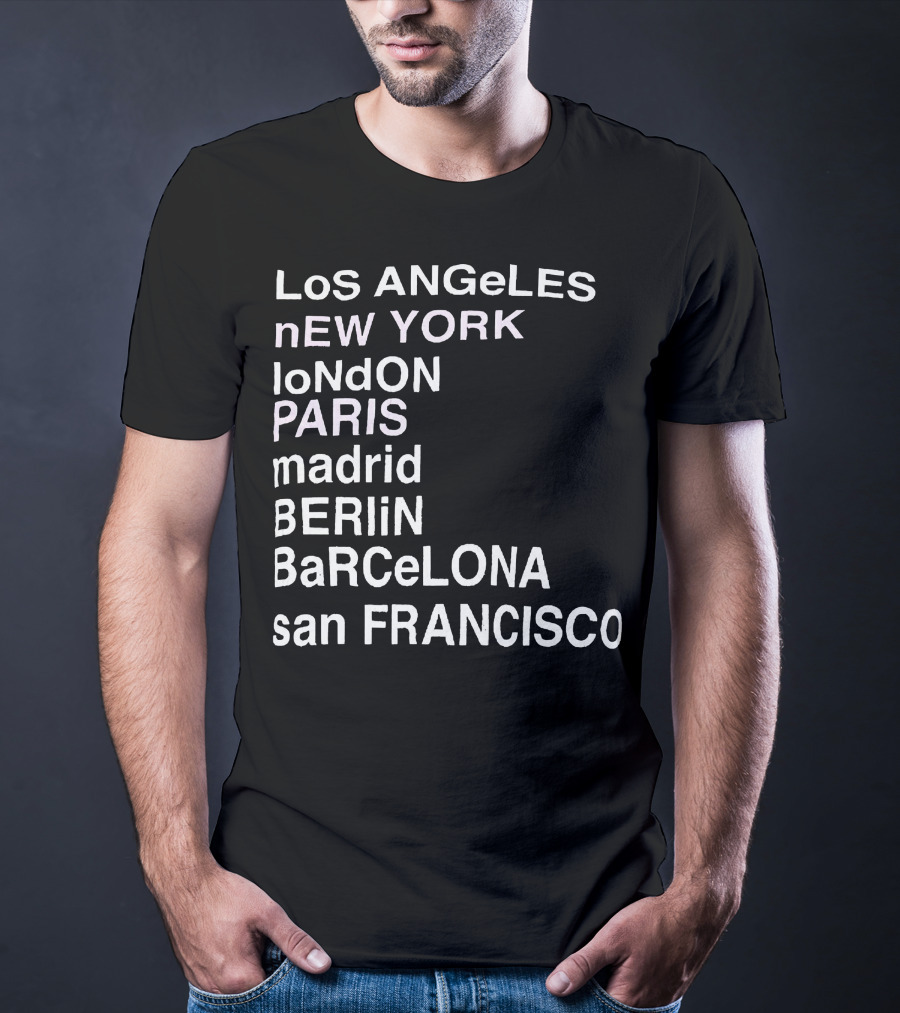 Anine Bing Paris Los Angeles New York London Madrid Berlin Barcelona San Francisco T-Shirt