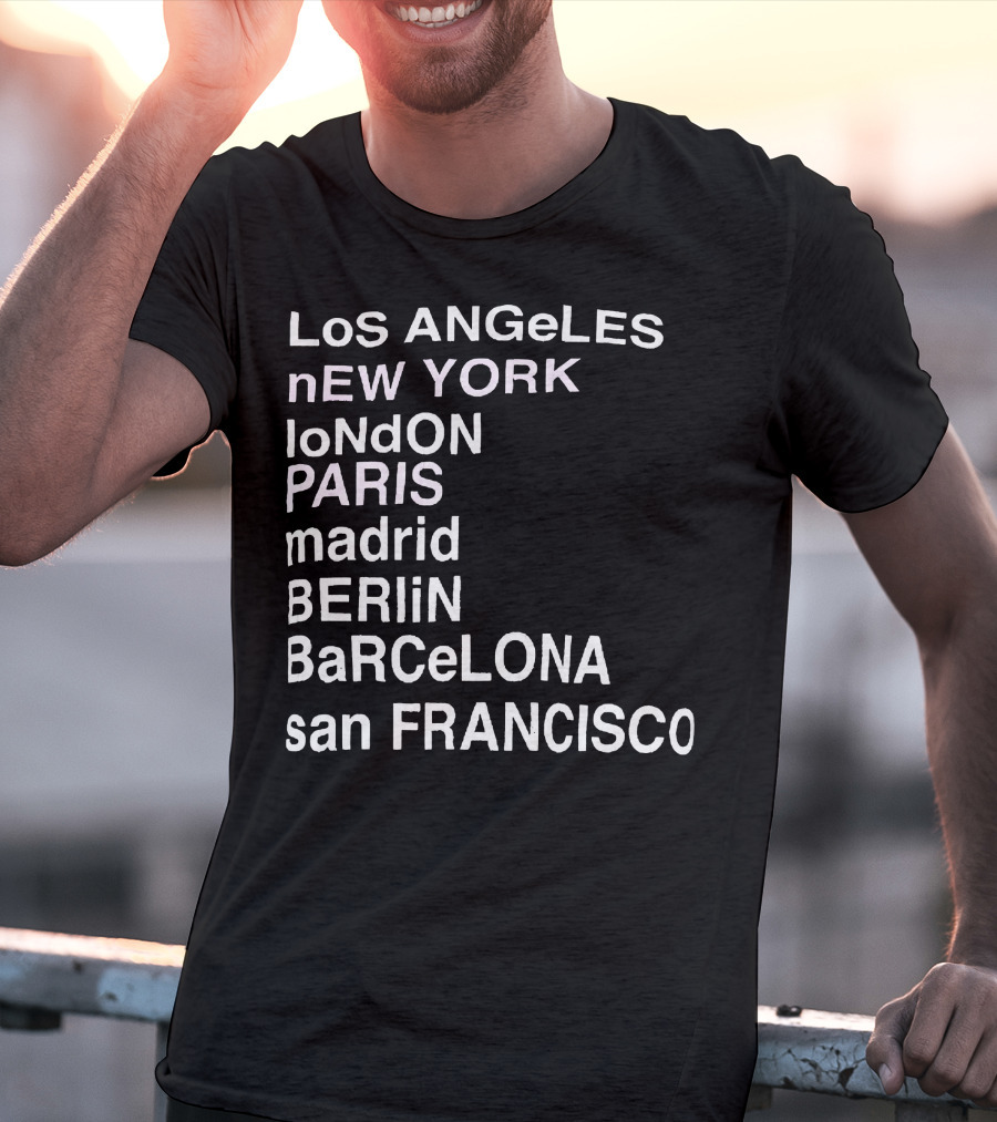Anine Bing Paris Los Angeles New York London Madrid Berlin Barcelona San Francisco T-Shirt