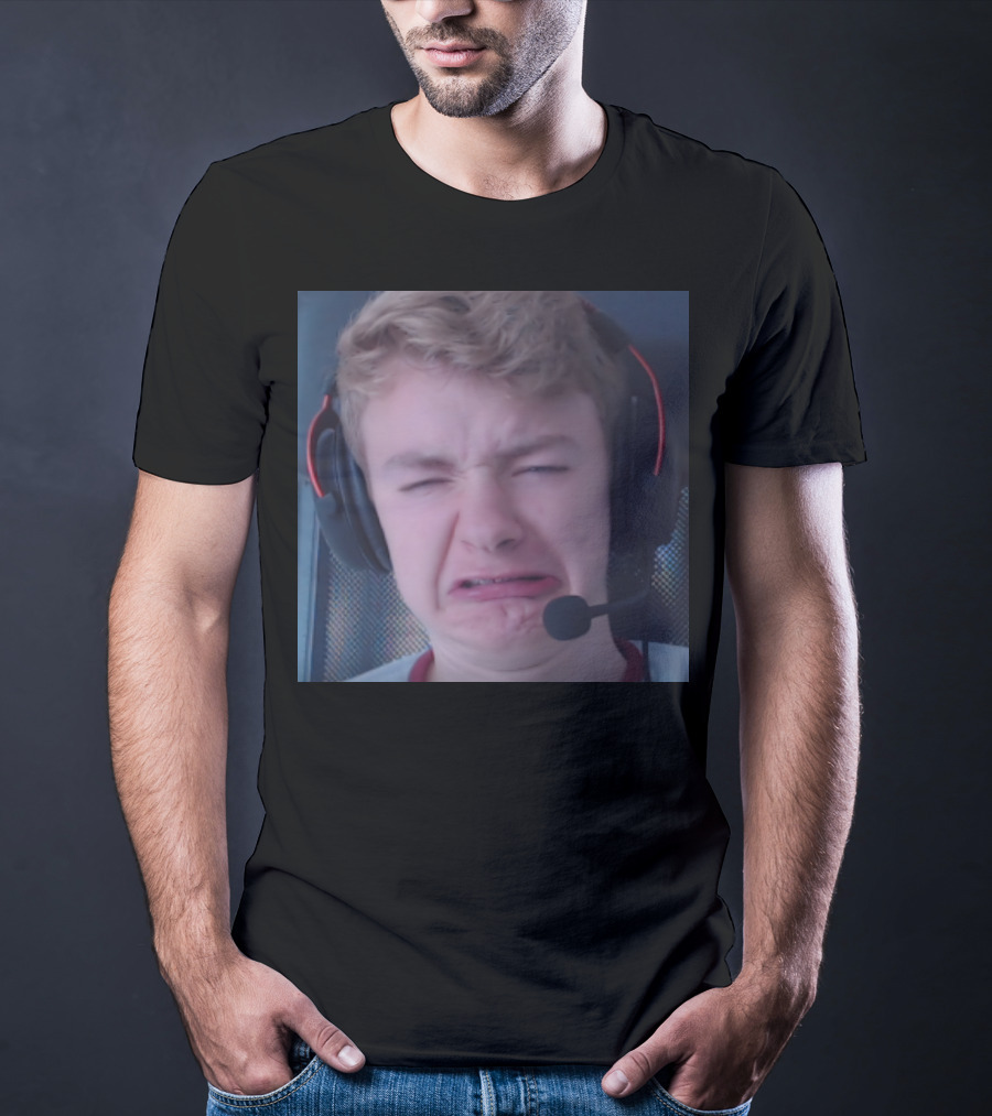 TommyInnit Meme Face Headset Expression Merch T-Shirt