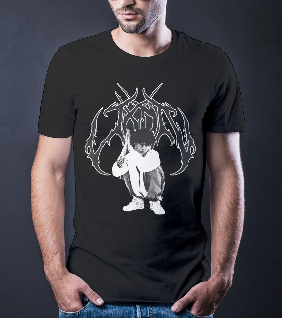 Jxdn Crouching Figure With Intricate T-Shirt