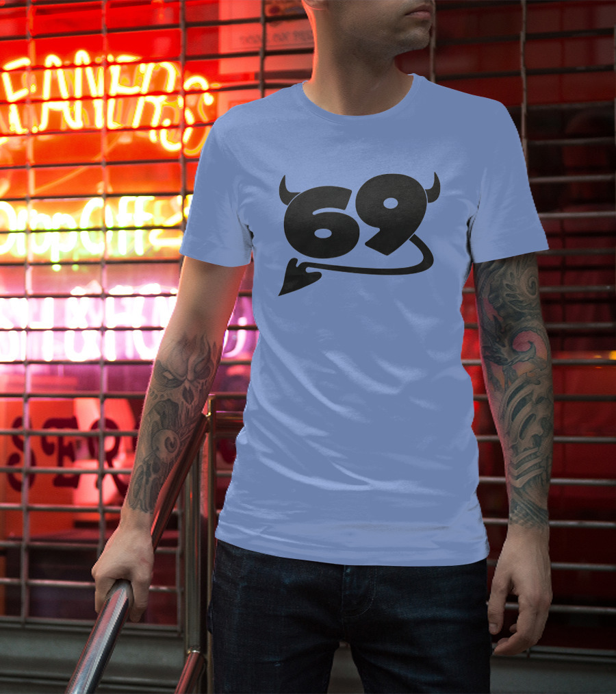 69 Devil Tail Horns King Princess Merch T-Shirt