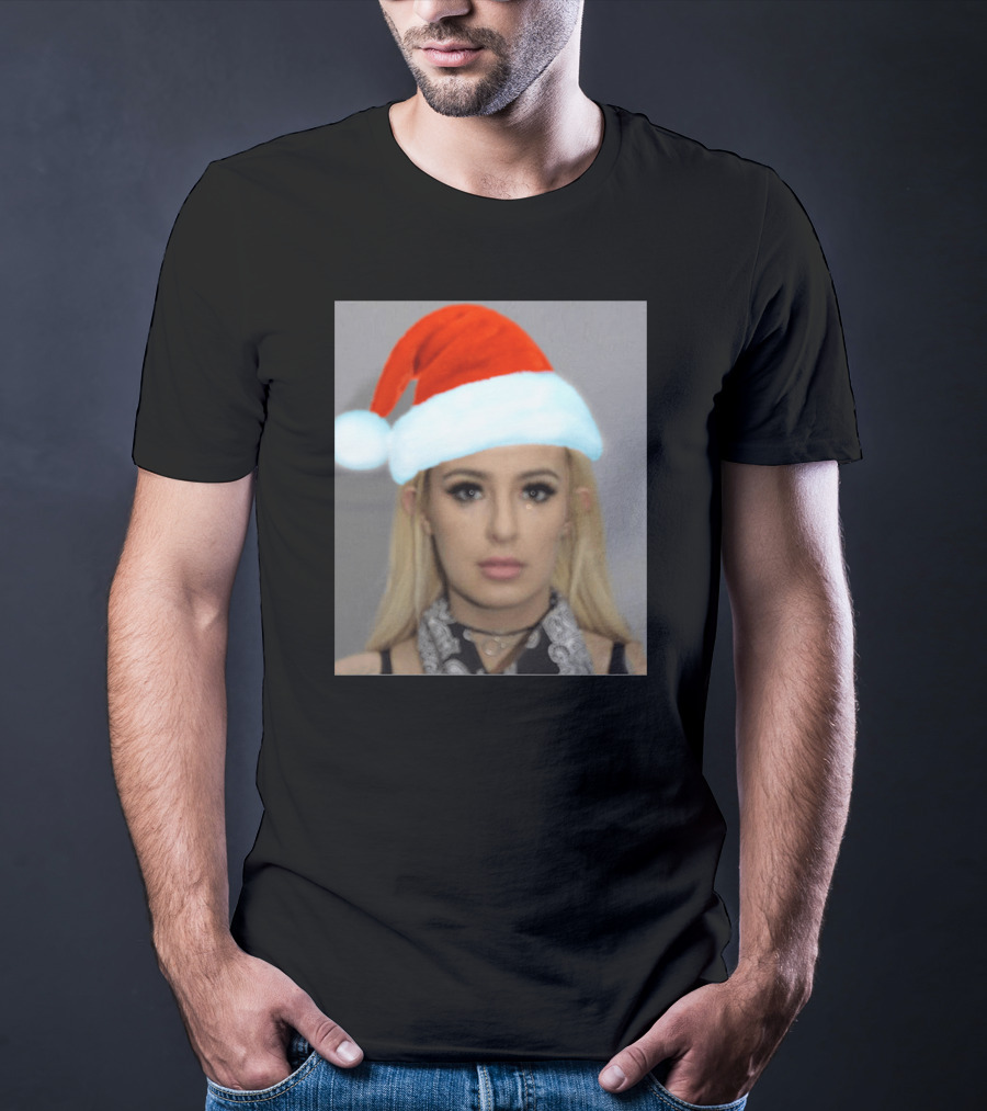 Tana Mongeau Mugshot Santa Hat Christmas T-Shirt