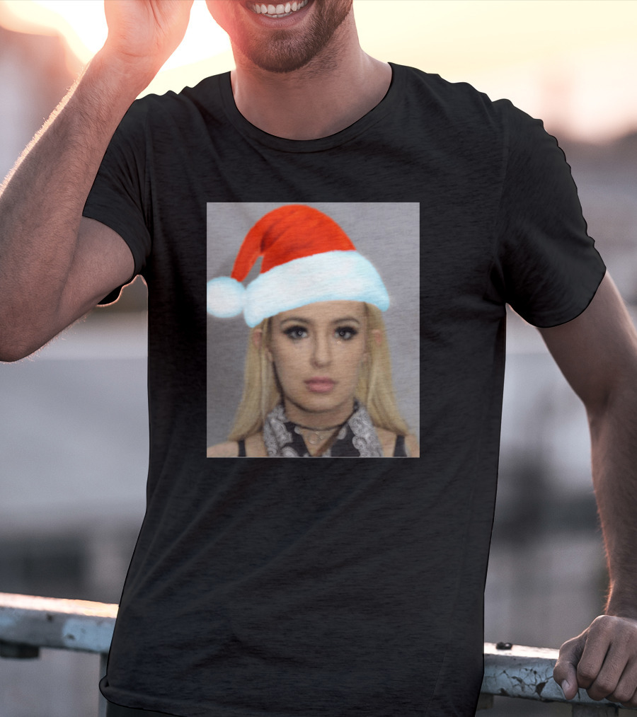 Tana Mongeau Mugshot Santa Hat Christmas T-Shirt