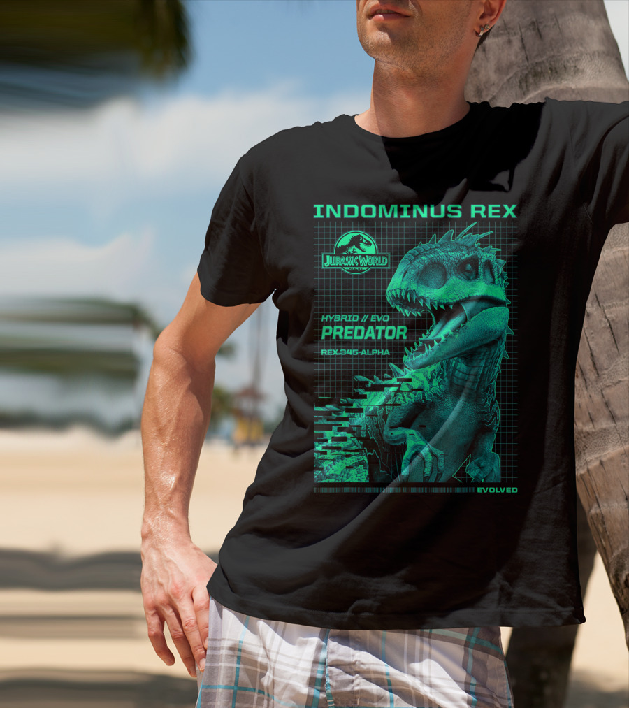 Jurassic World Indominus Rex Hybrid Evo Predator Rex.345-Alpha Evolved T-Shirt