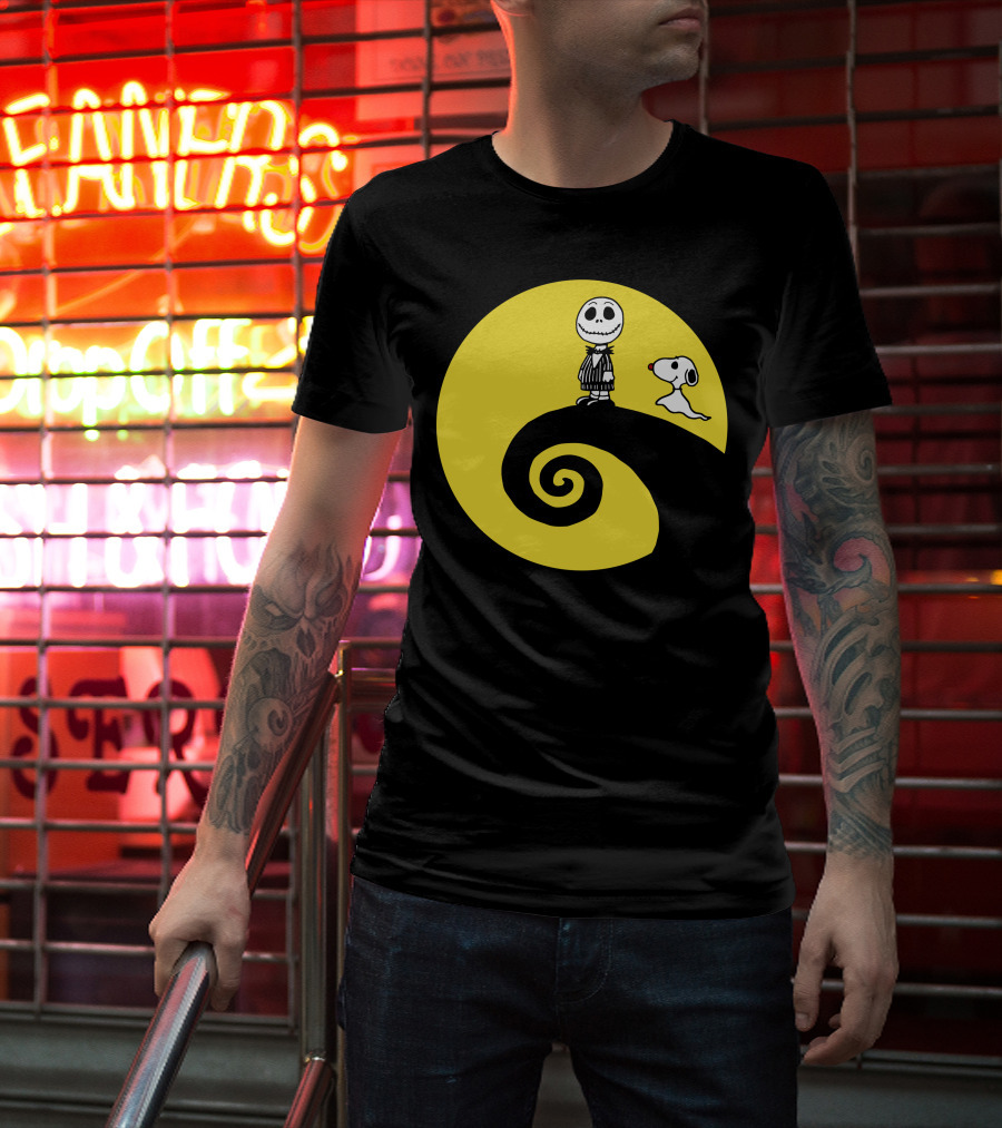 Jacksnop Nightmare Crossover With Dog On Spiral Hill T-Shirt