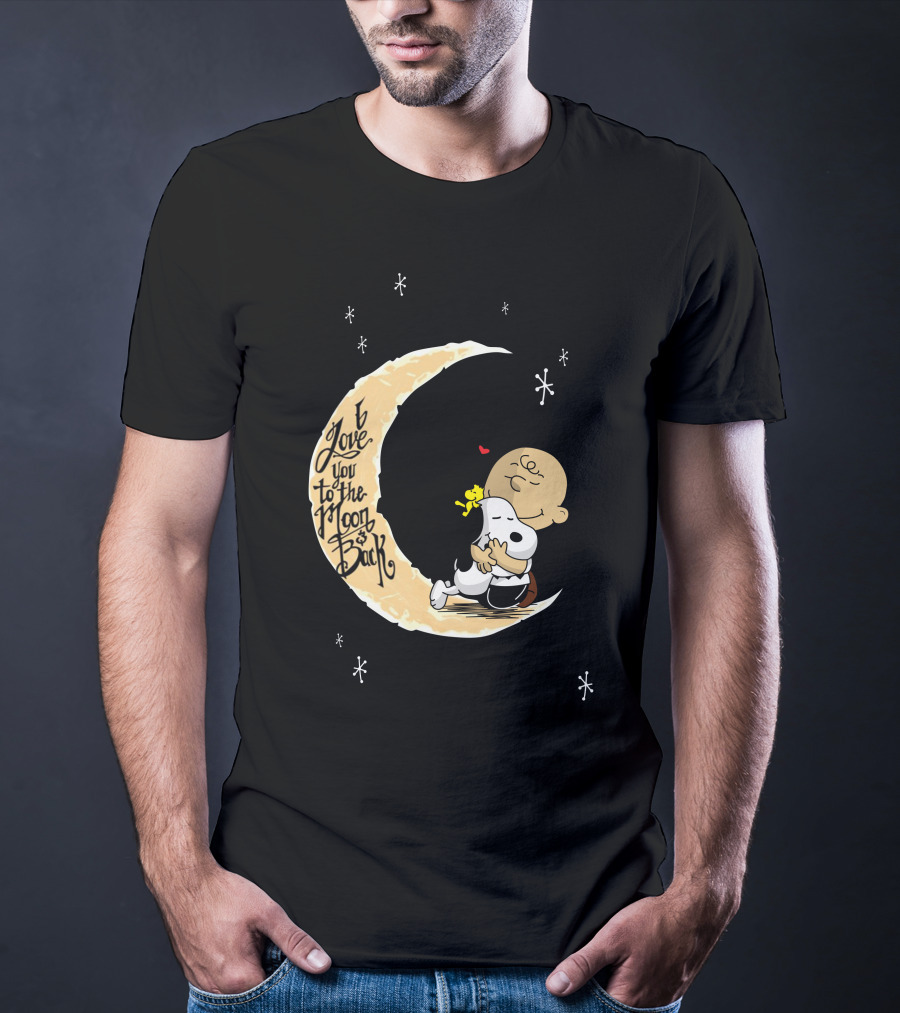 I Love You To The Moon And Back Lovemoonsnop Hugging Scene T-Shirt