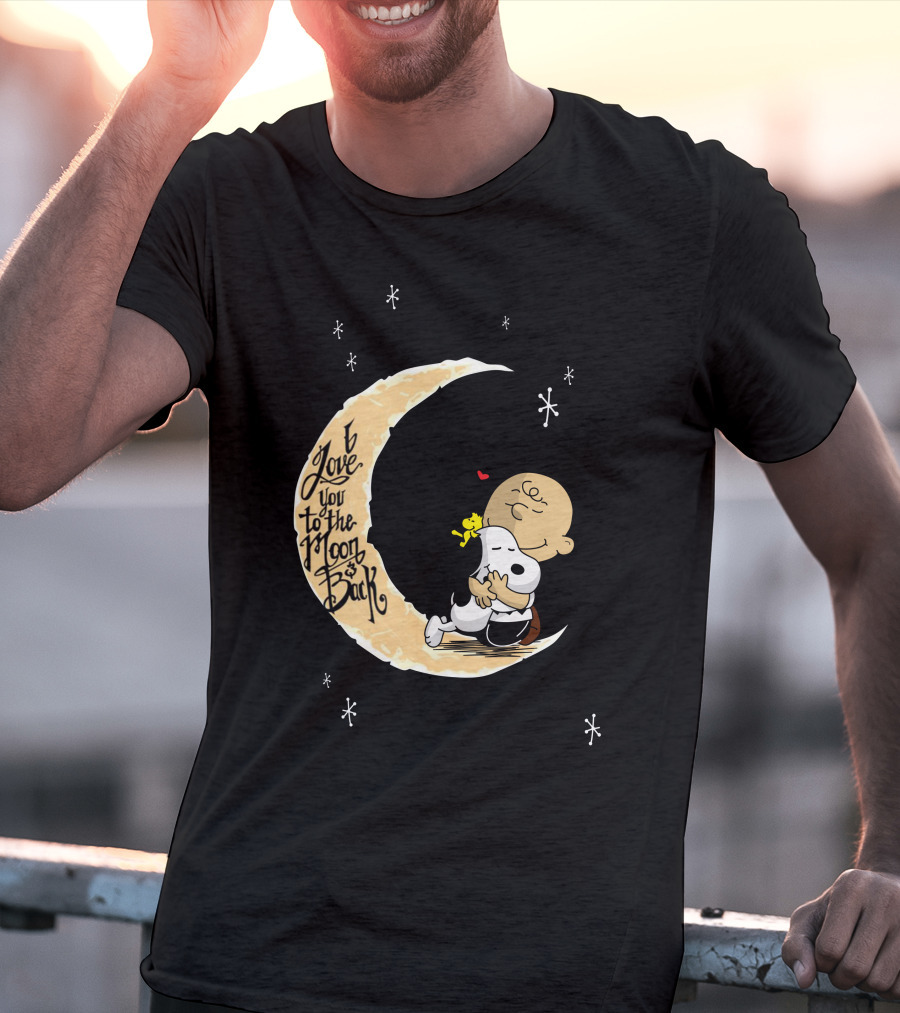 I Love You To The Moon And Back Lovemoonsnop Hugging Scene T-Shirt