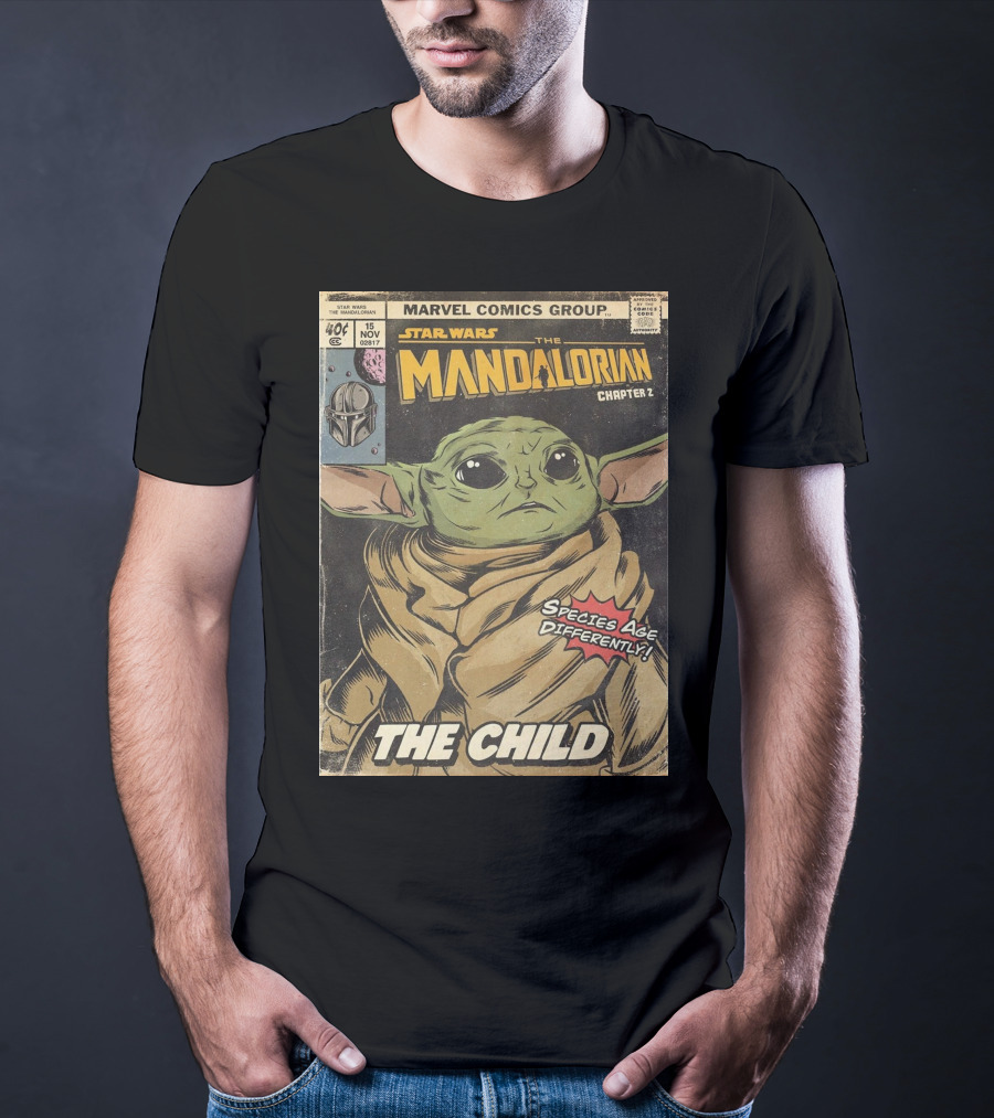 Marvel Comics Group Star Wars The Mandalorian Chapter 2 The Child Species Age Differently T-Shirt