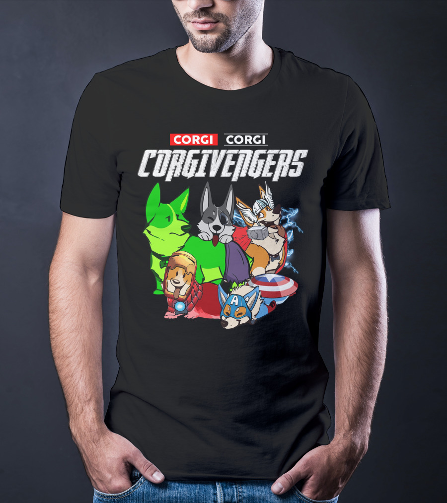 Corgi Corgi Corgivengers Dc1 T-Shirt