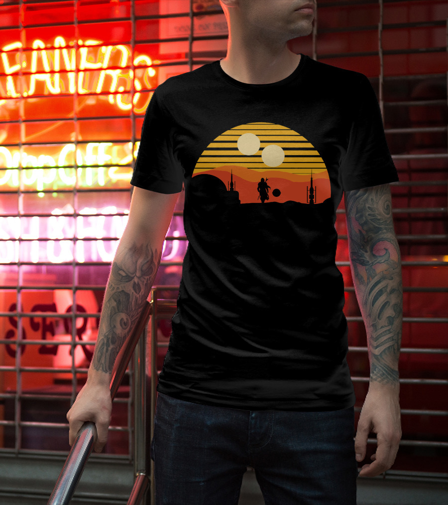 Only Today Two Suns Desert Warrior Scene T-Shirt