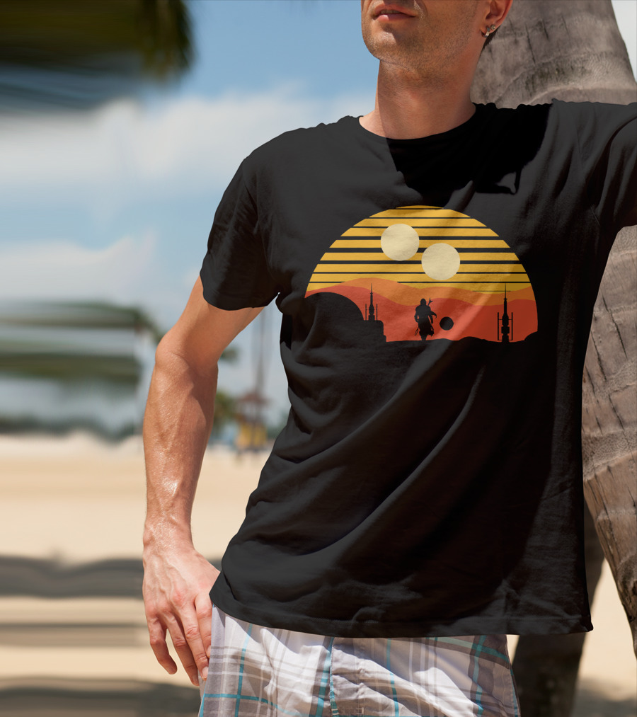 Only Today Two Suns Desert Warrior Scene T-Shirt