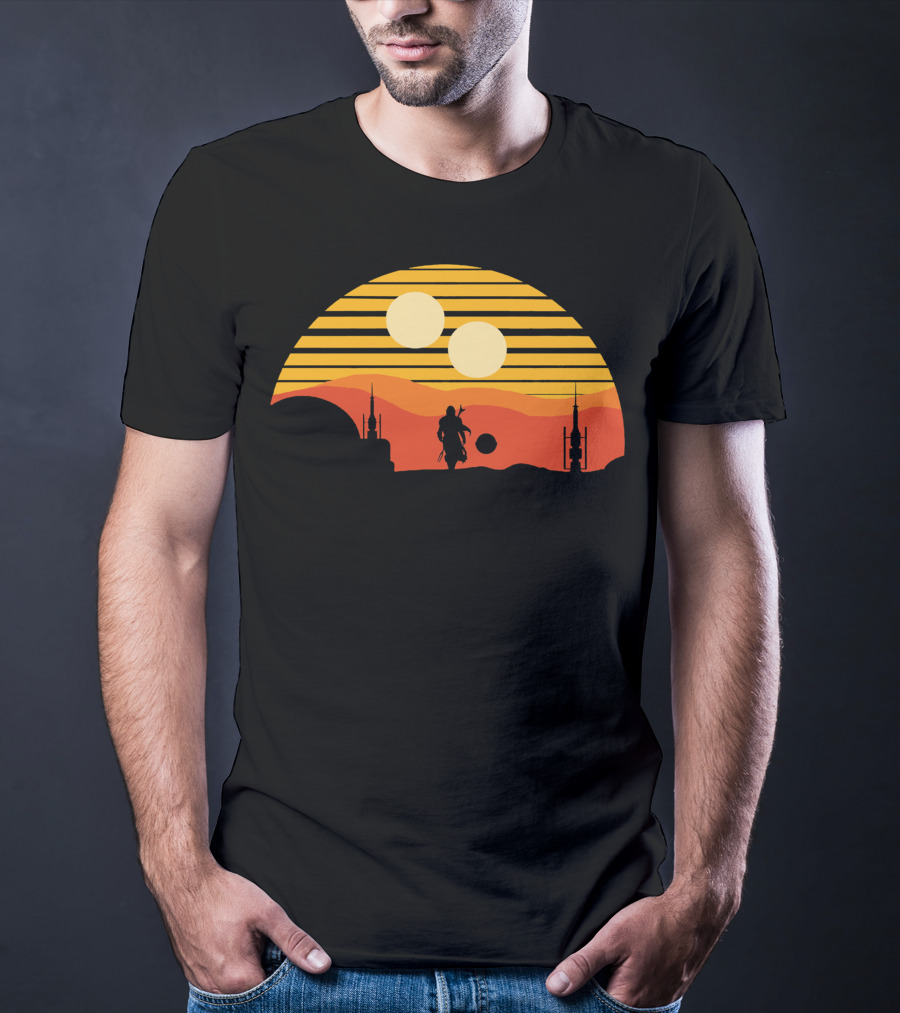 Only Today Two Suns Desert Warrior Scene T-Shirt