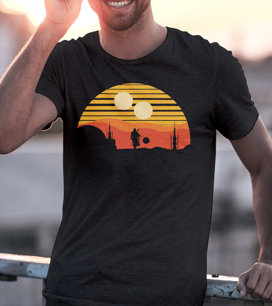 Only Today Two Suns Desert Warrior Scene T-Shirt