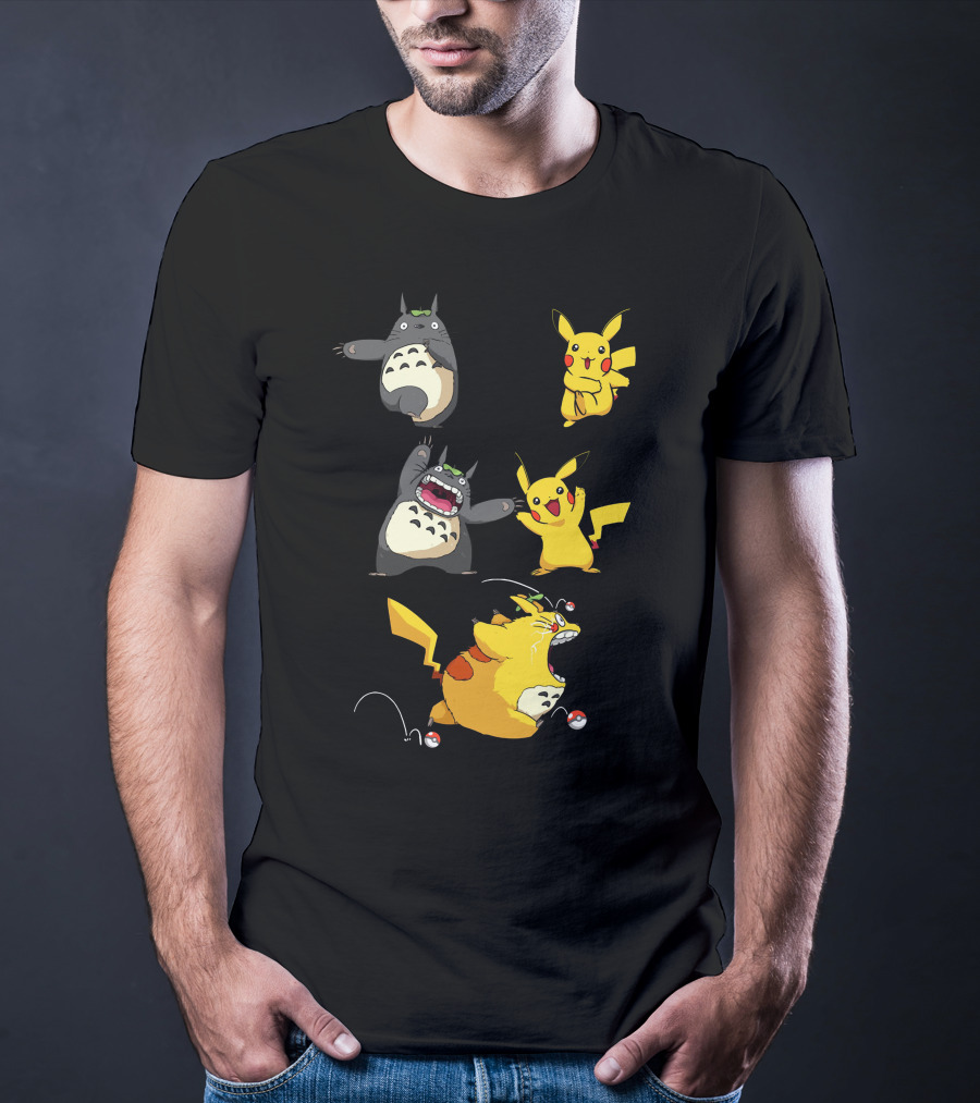 Only Today Pikachu Totoro Mashup T-Shirt