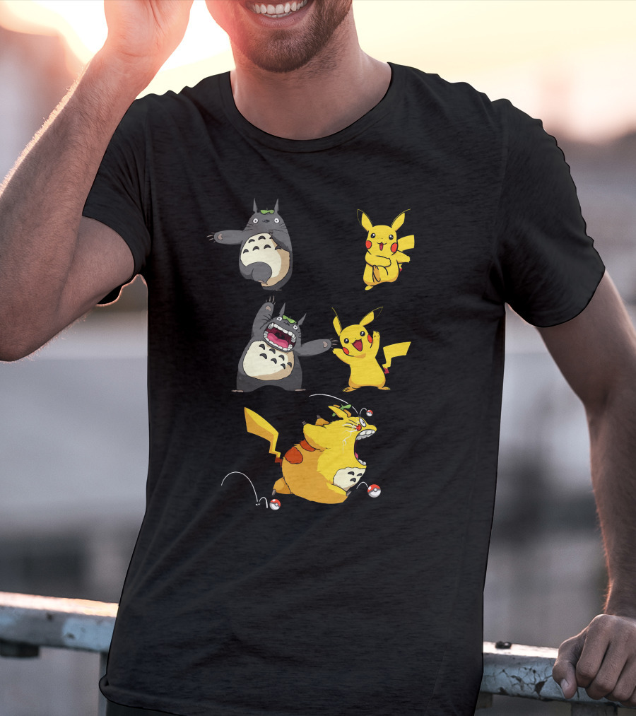 Only Today Pikachu Totoro Mashup T-Shirt