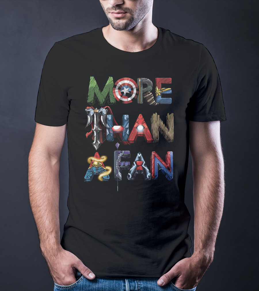 More Than A Fan Marvel Heroes Icons T-Shirt