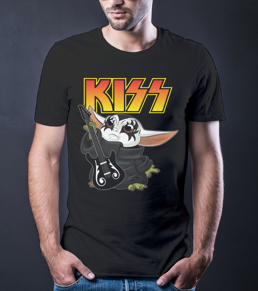 Kiss Grogu Playing Guitar Only Today T-Shirt