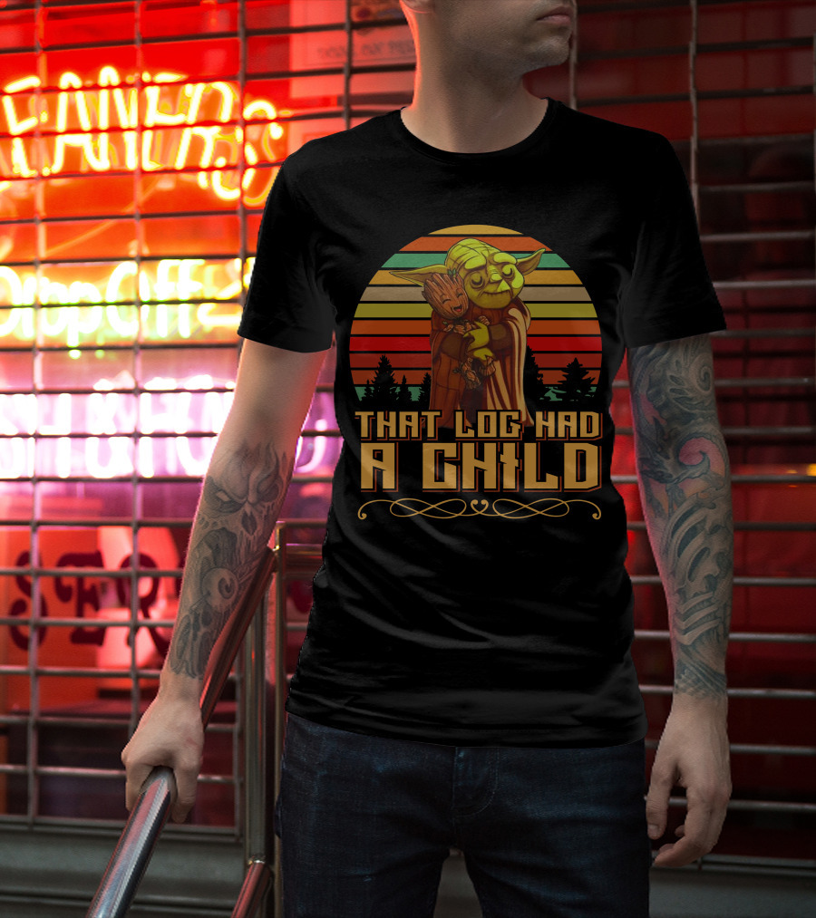 That Log Had A Child Vintage Sunset T-Shirt