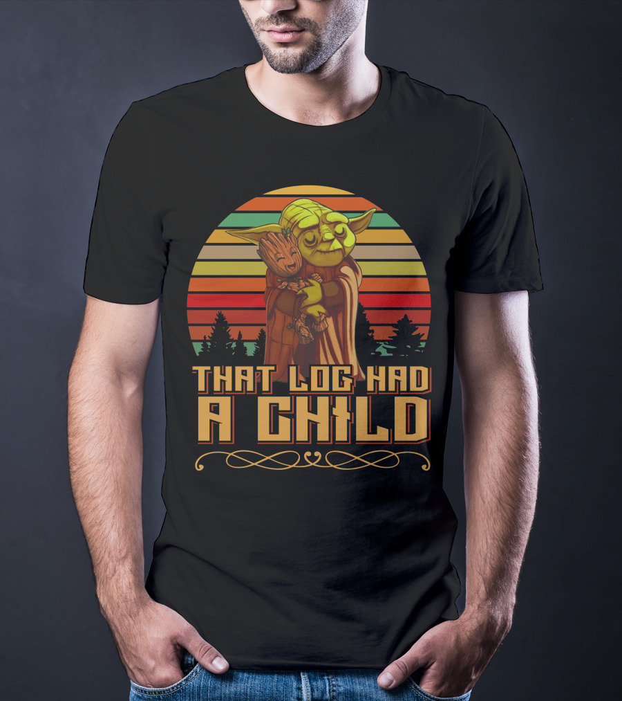 That Log Had A Child Vintage Sunset T-Shirt