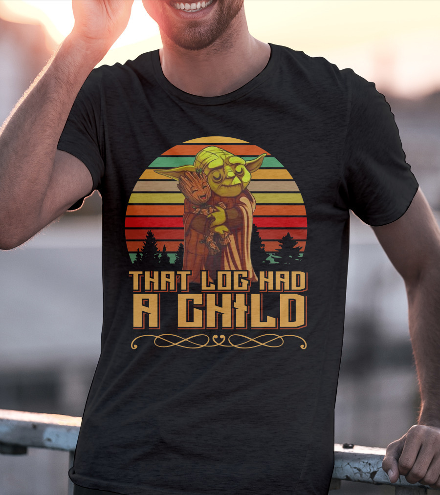 That Log Had A Child Vintage Sunset T-Shirt