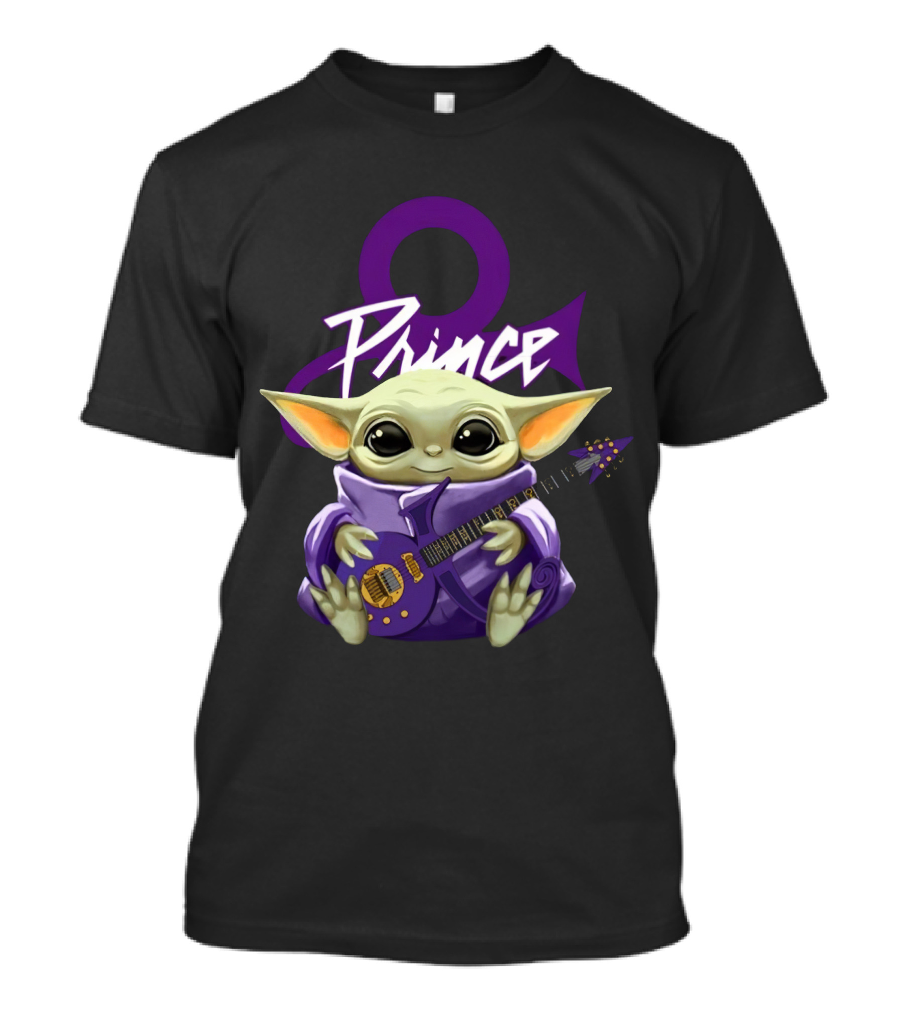 Prince Only Today Baby Alien With Purple Guitar And Symbol T-Shirt