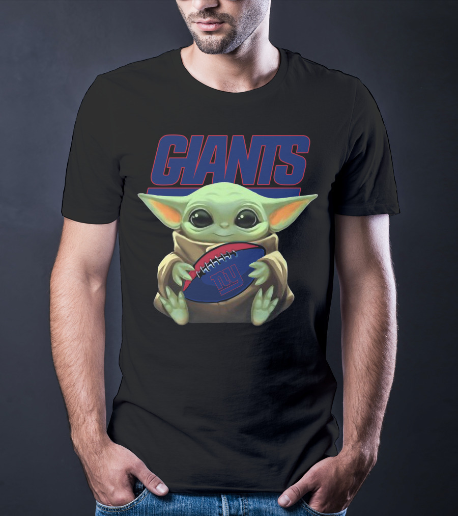 Giants Yoda Football Ny T-Shirt