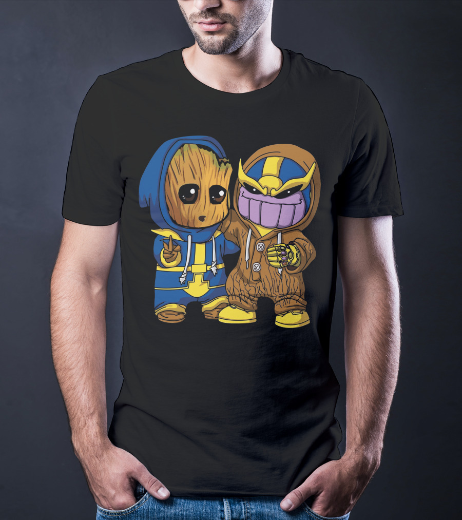 Only Today Groot And Thanos Hoodie Duo T-Shirt