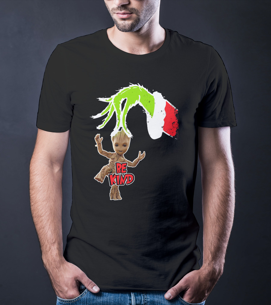 Be Kind Only Today Groot And Grinch Inspired T-Shirt