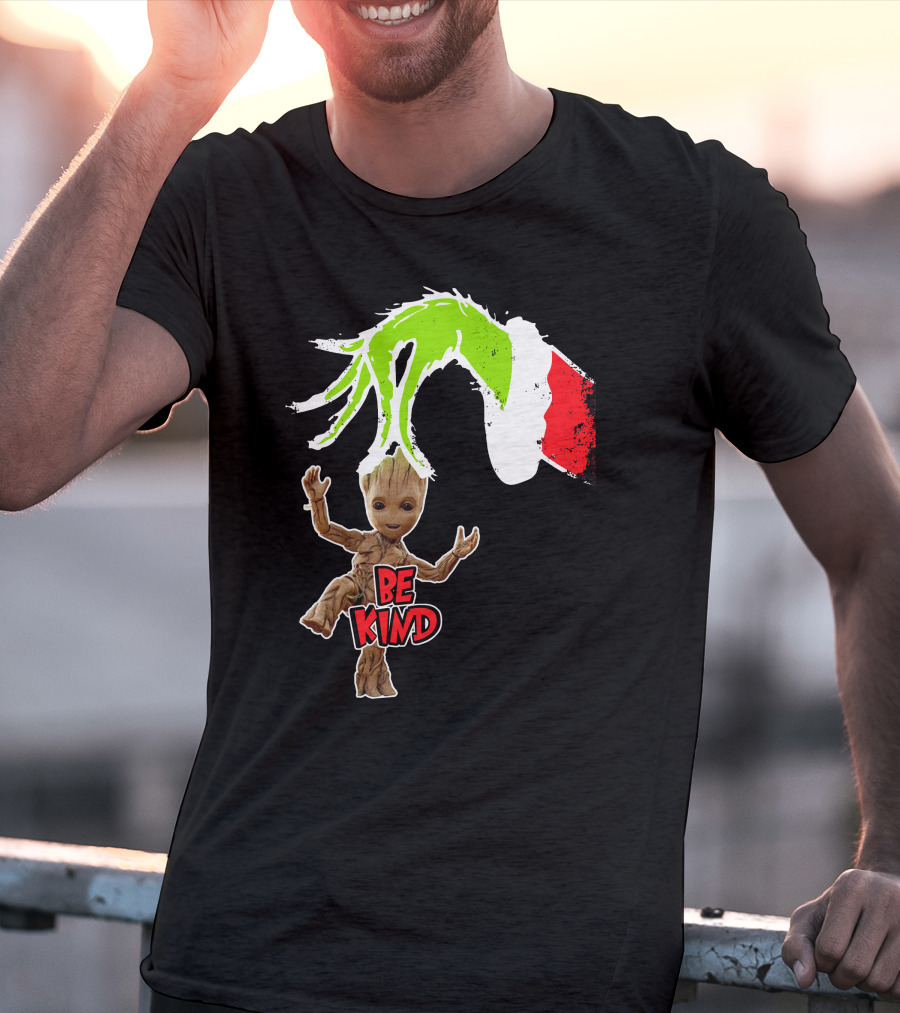 Be Kind Only Today Groot And Grinch Inspired T-Shirt