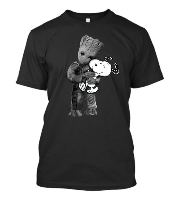 Groot Hugging Snoopy Only Today T-Shirt