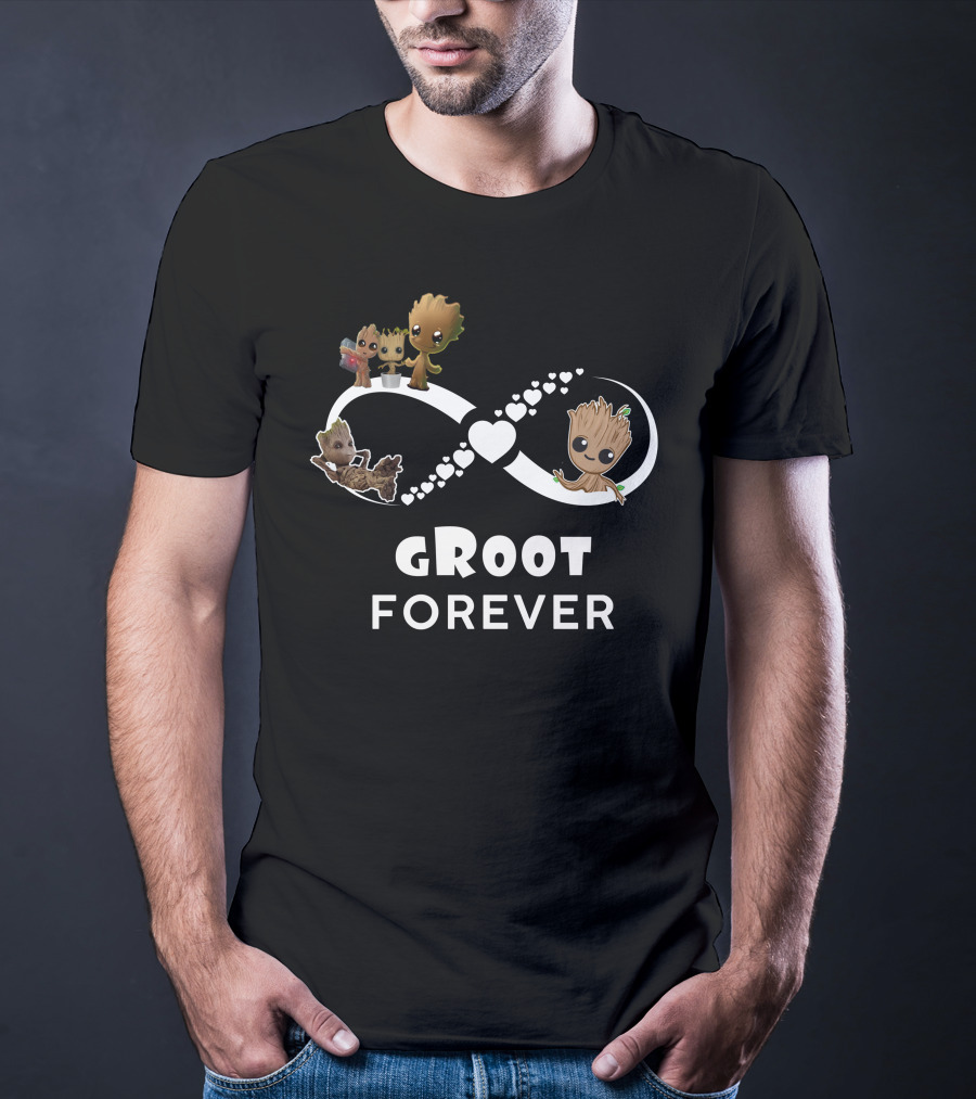 Groot Forever Infinity Heart Only Today T-Shirt