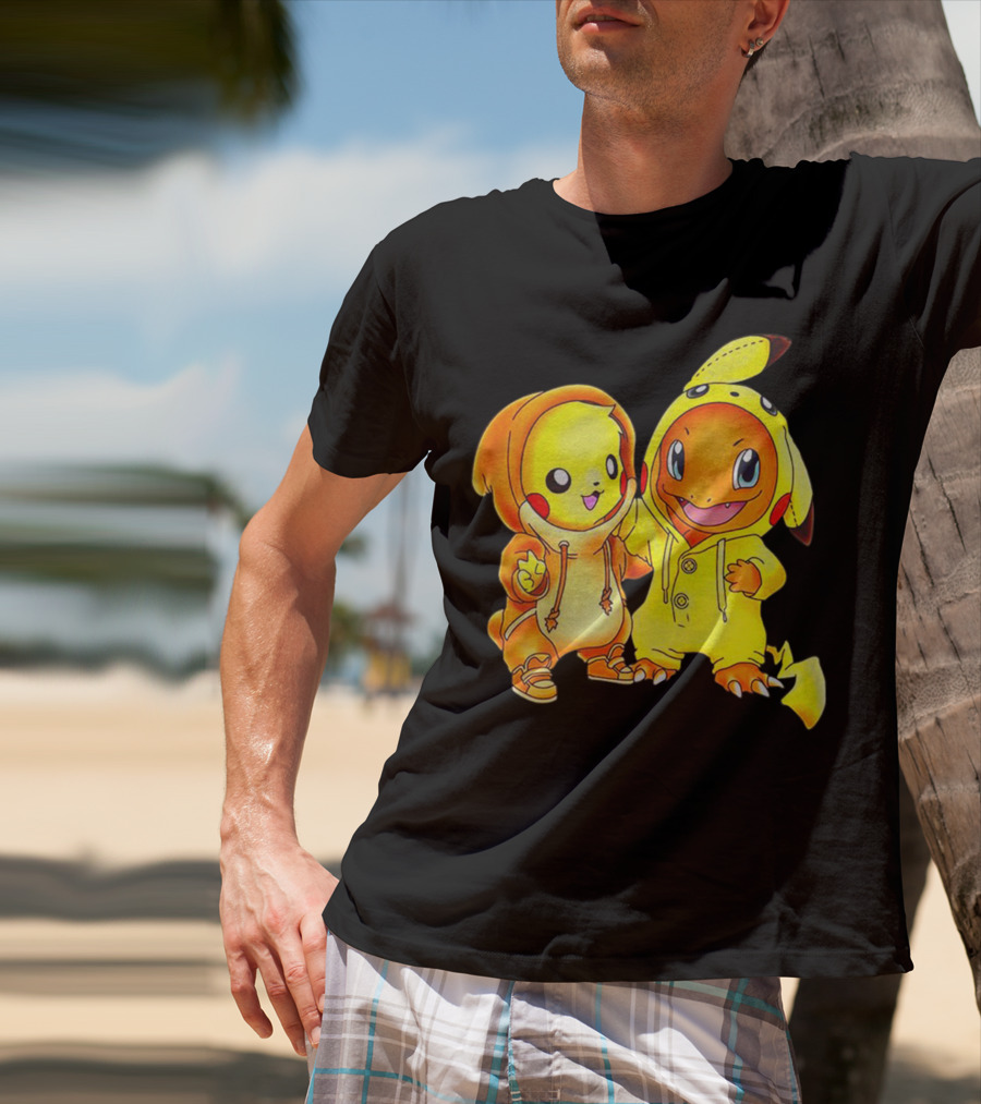 Pikachu Charmander Crossover Hoodie Pals T-Shirt