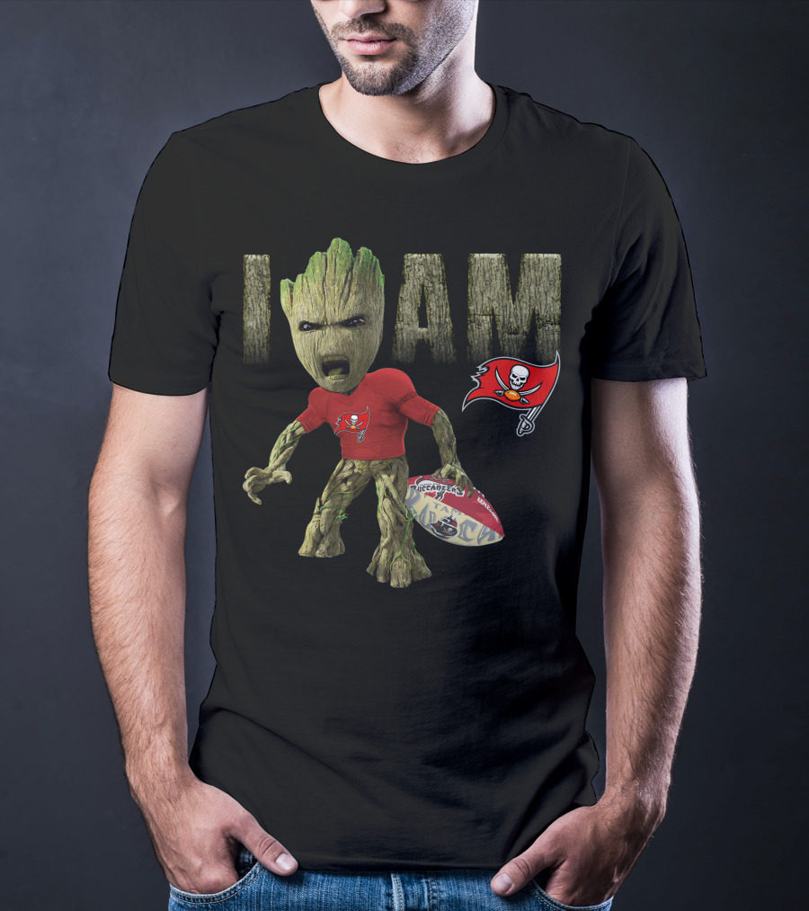 I Am Buccaneers Football Groot T-Shirt