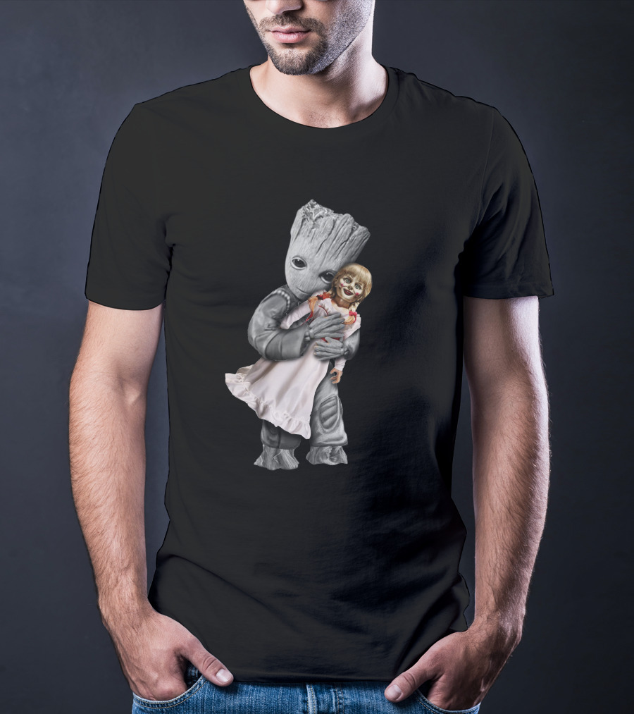 Groot Hugging Annabelle Doll T-Shirt