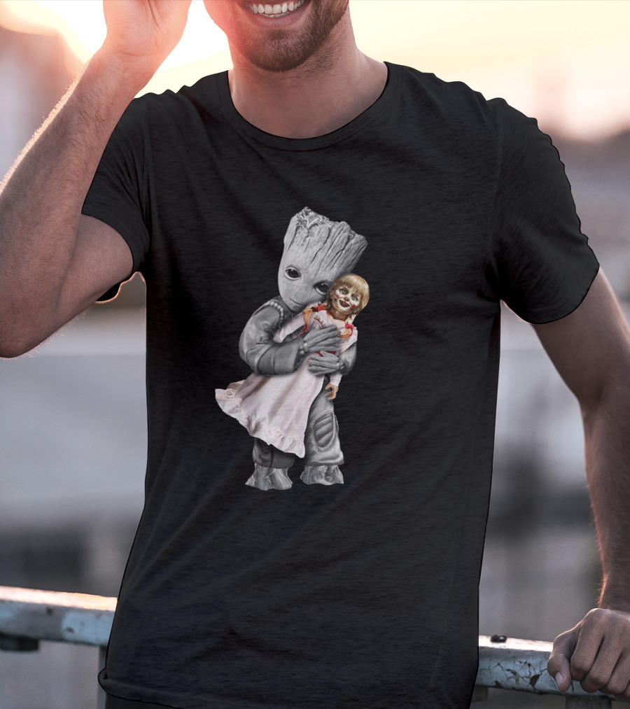 Groot Hugging Annabelle Doll T-Shirt