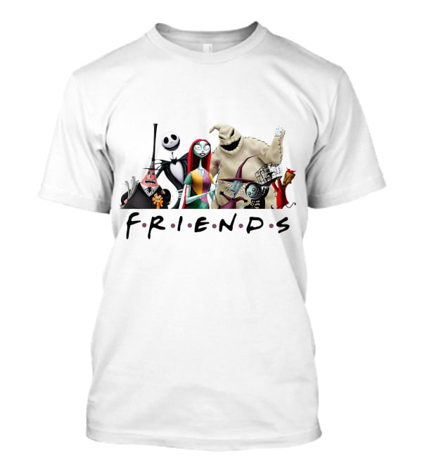 Friends Nightmare Before Christmas Characters ZN746 T-Shirt