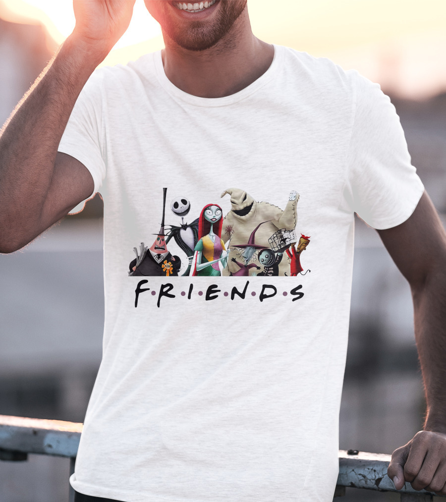 Friends Nightmare Before Christmas Characters ZN746 T-Shirt