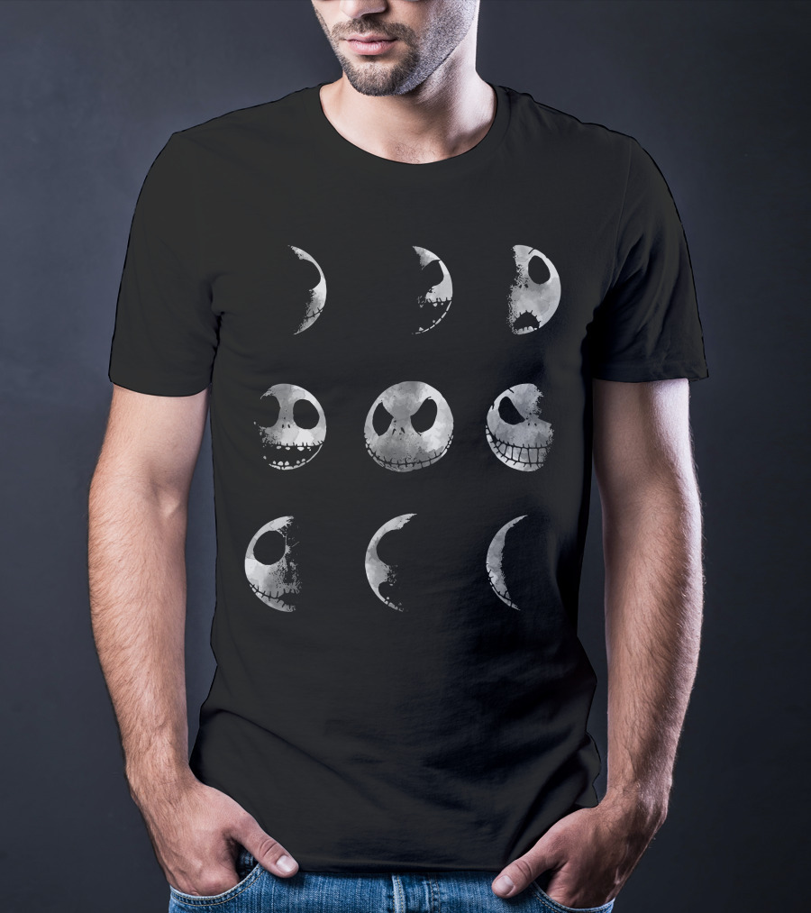 Jack ZN849 Moon Faces Phases T-Shirt