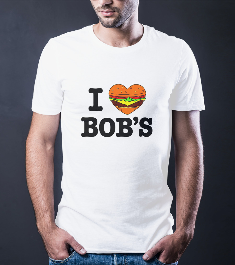 I Love Bob's Burgers Heart-Shaped Burger T-Shirt