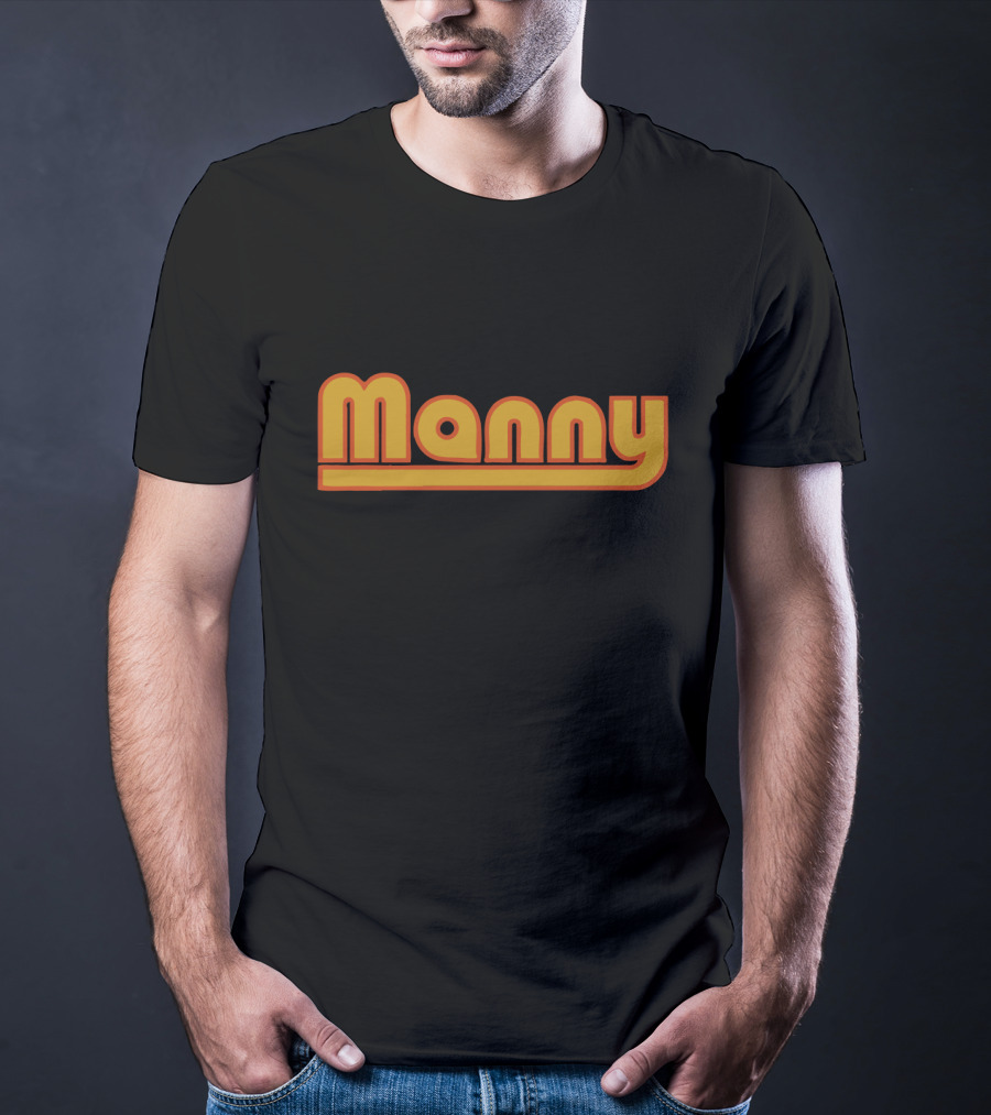 Manny Machado Fans Retro Style Manny Text T-Shirt
