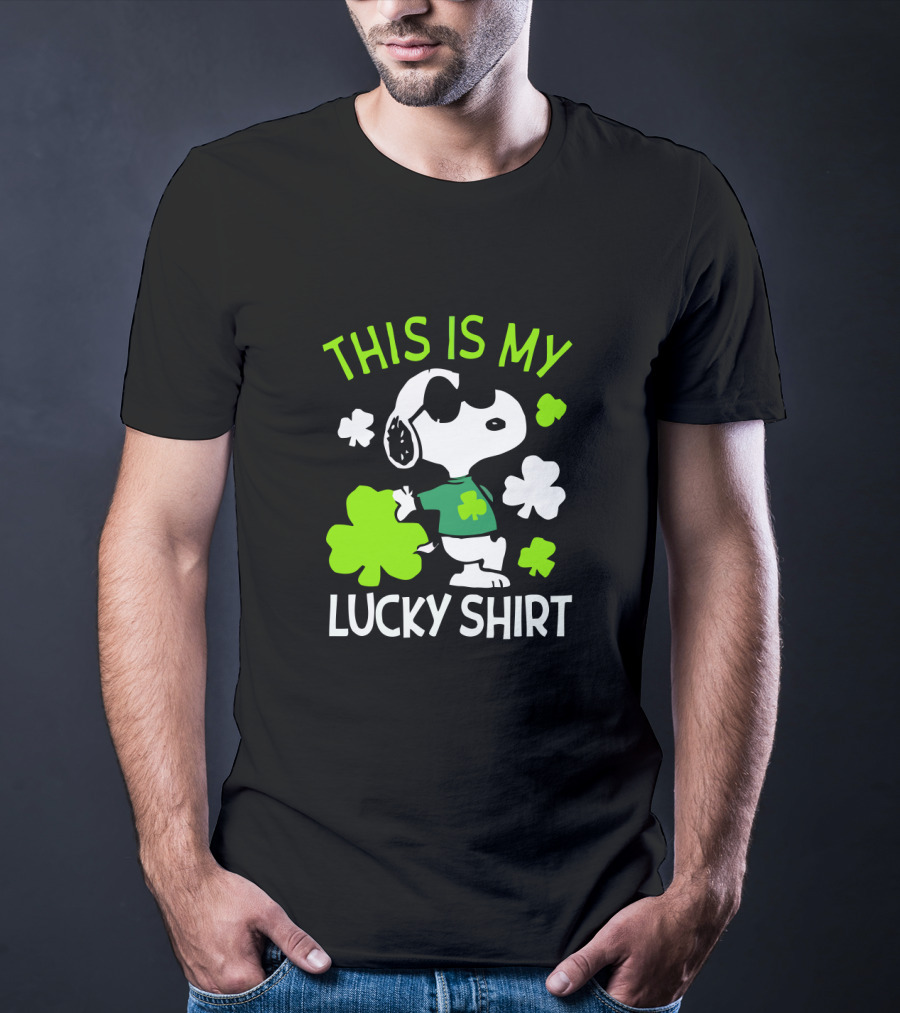 Peanuts Snoopy This Is My Lucky St Patrick T-Shirt
