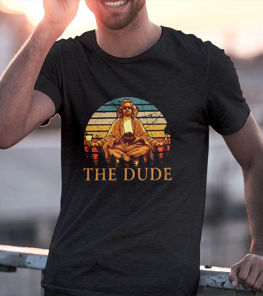 The Big Lebowski The Dude Retro Sunset Zen T-Shirt