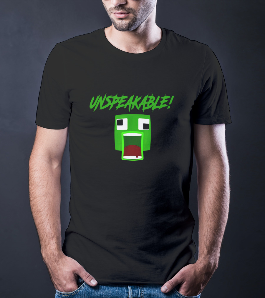 Unspeakable Green Square Face T-Shirt