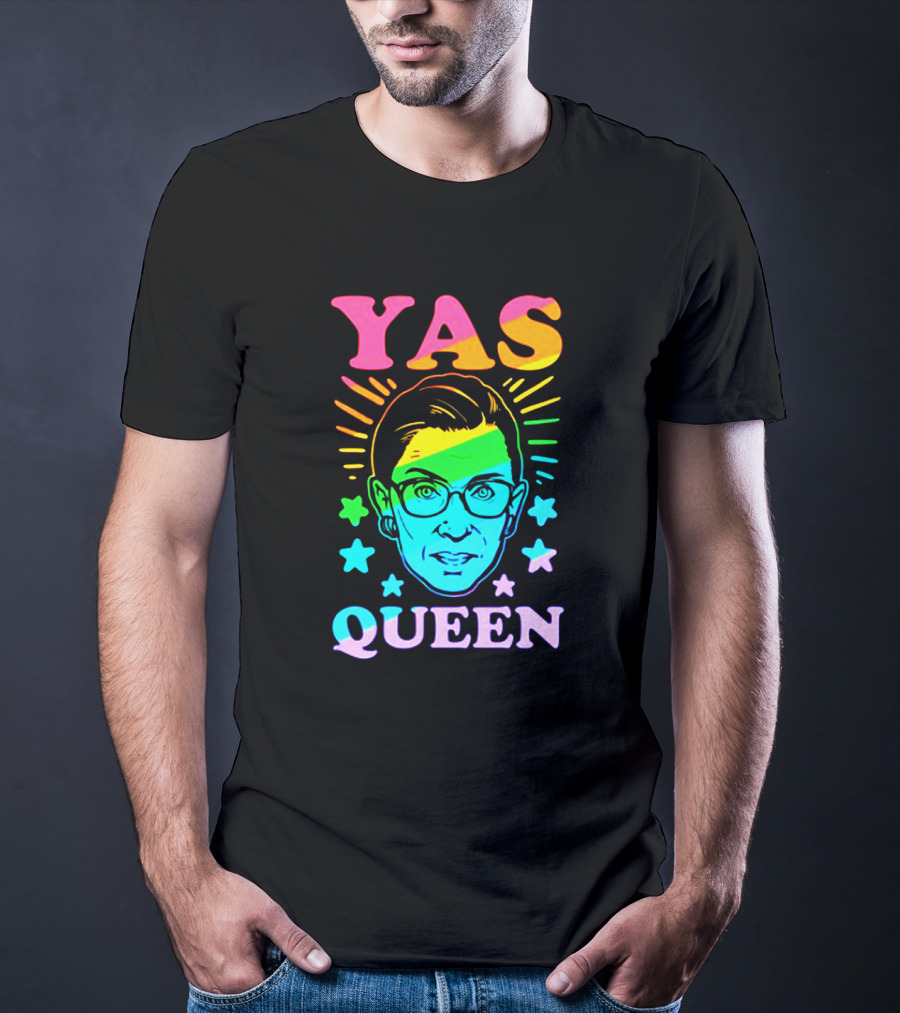 Yas Queen Rbg Rainbow Stars T-Shirt