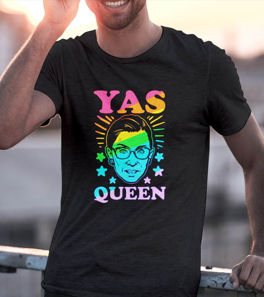 Yas Queen Rbg Rainbow Stars T-Shirt