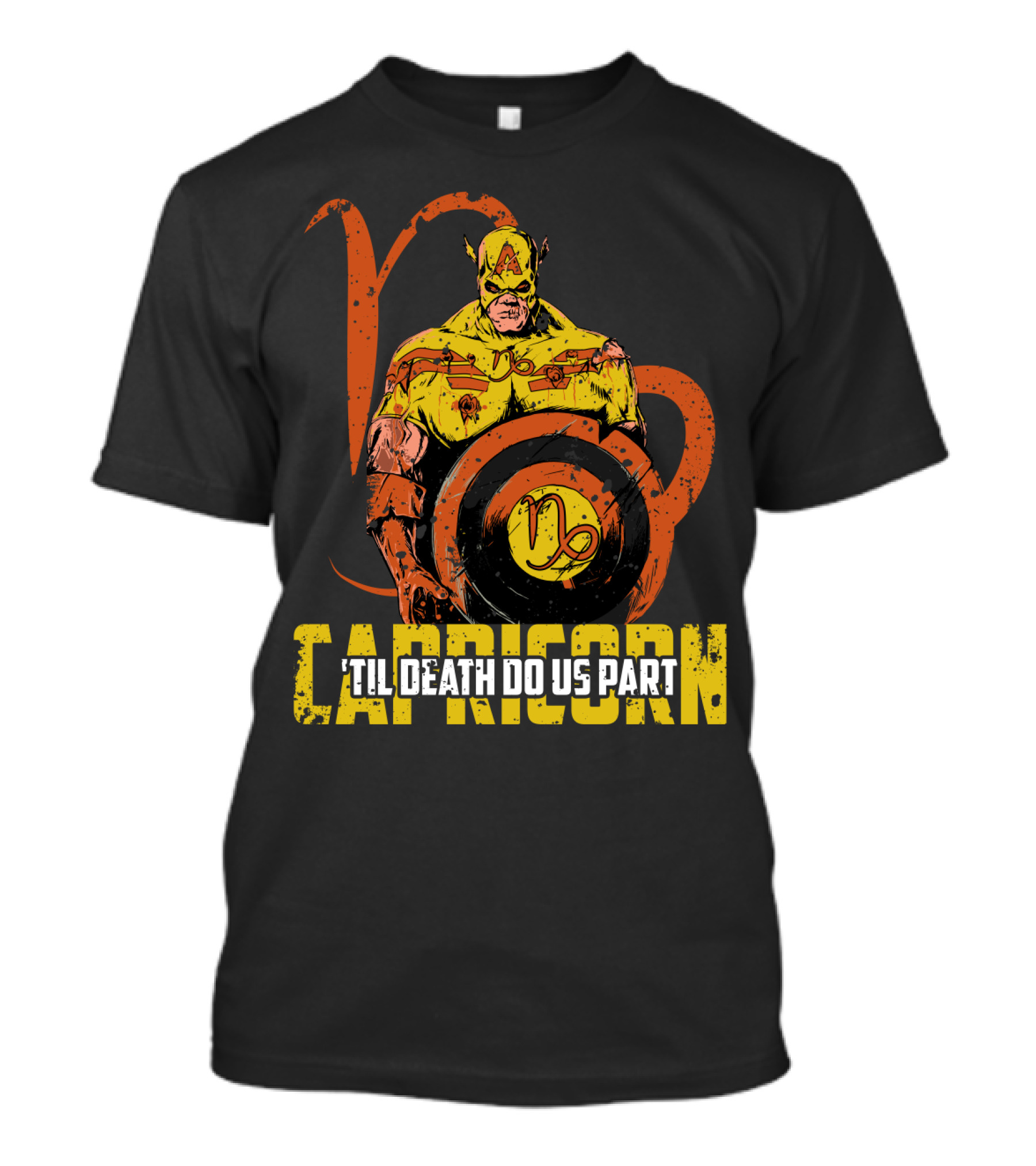 Capricorn Marvel 'Til Death Do Us Part Captain Zodiac Zombie T-Shirt