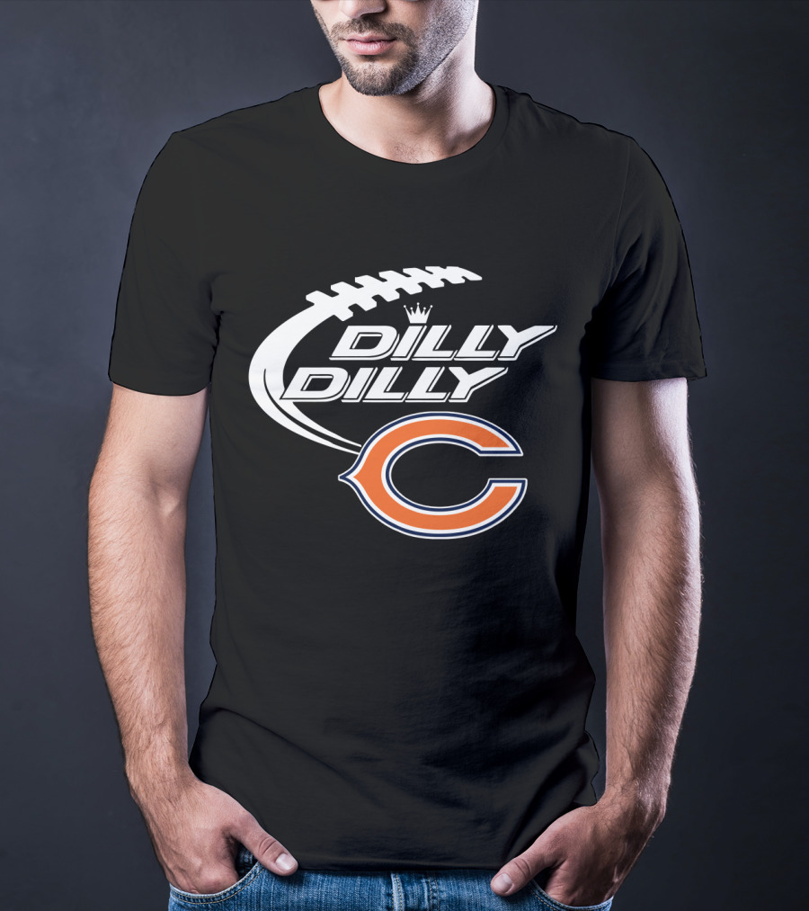 Chicago Bears Dilly Dilly Bud Light Football Fans T-Shirt