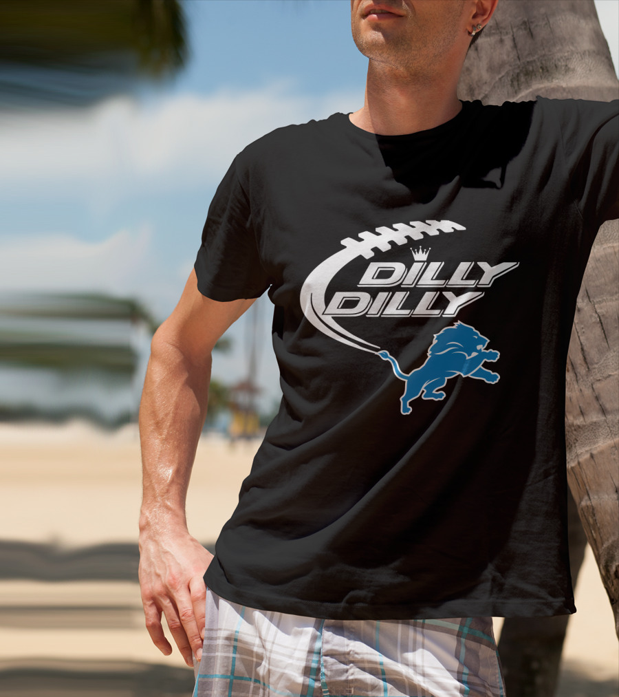 Detroit Lions Dilly Dilly Bud Light Football Lions T-Shirt