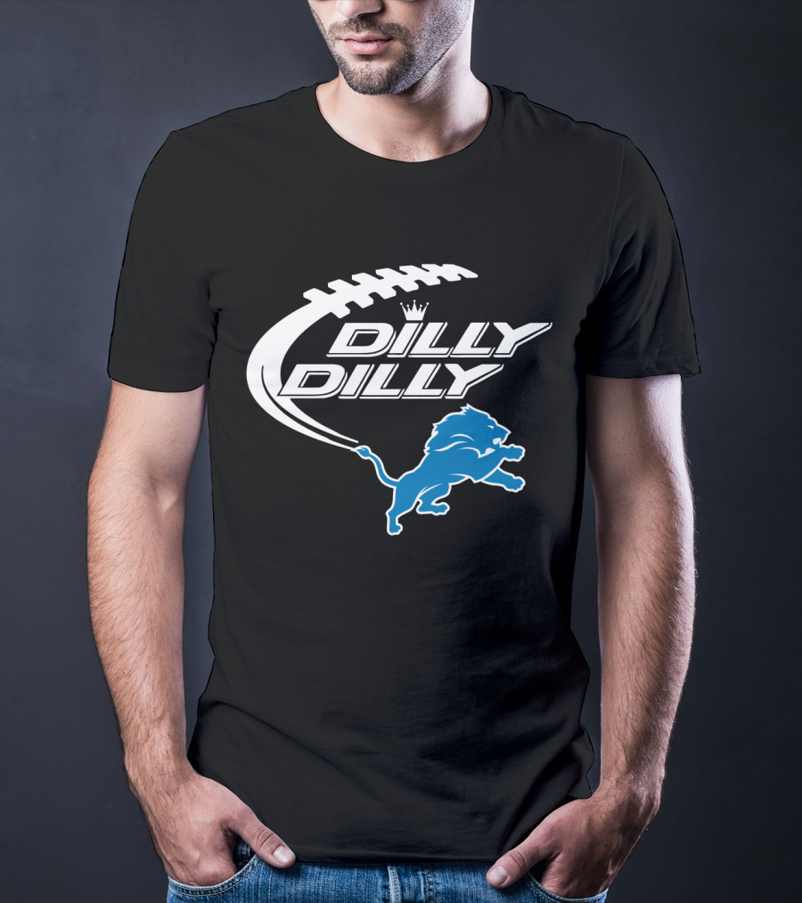 Detroit Lions Dilly Dilly Bud Light Football Lions T-Shirt