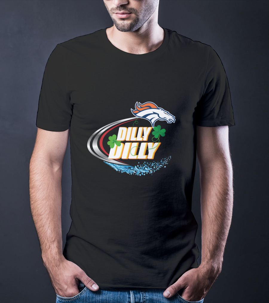 Dilly Dilly Denver Broncos Shamrock Splash T-Shirt